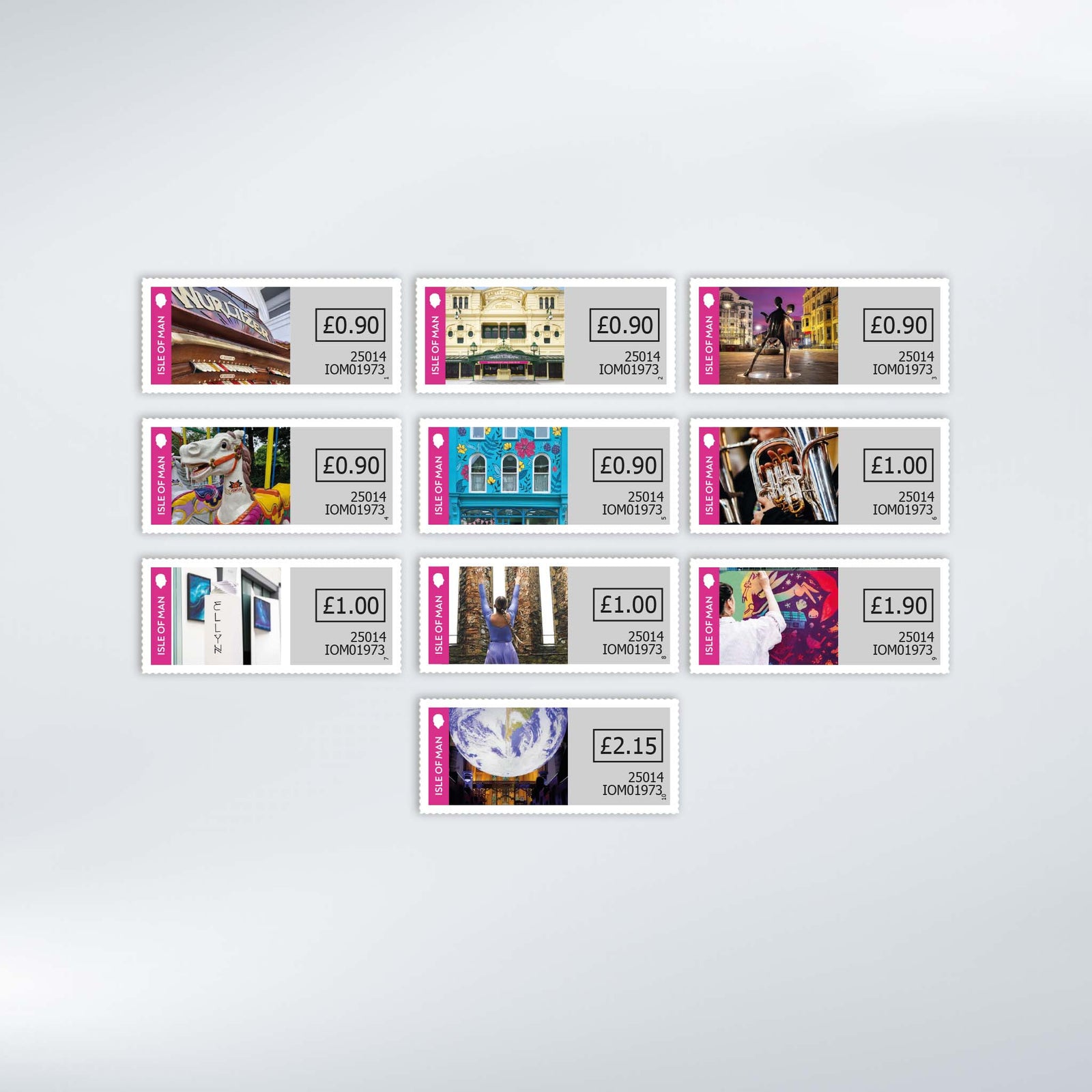 Isle of Man Arts Council 60th Anniversary - Self-Adhesive Set