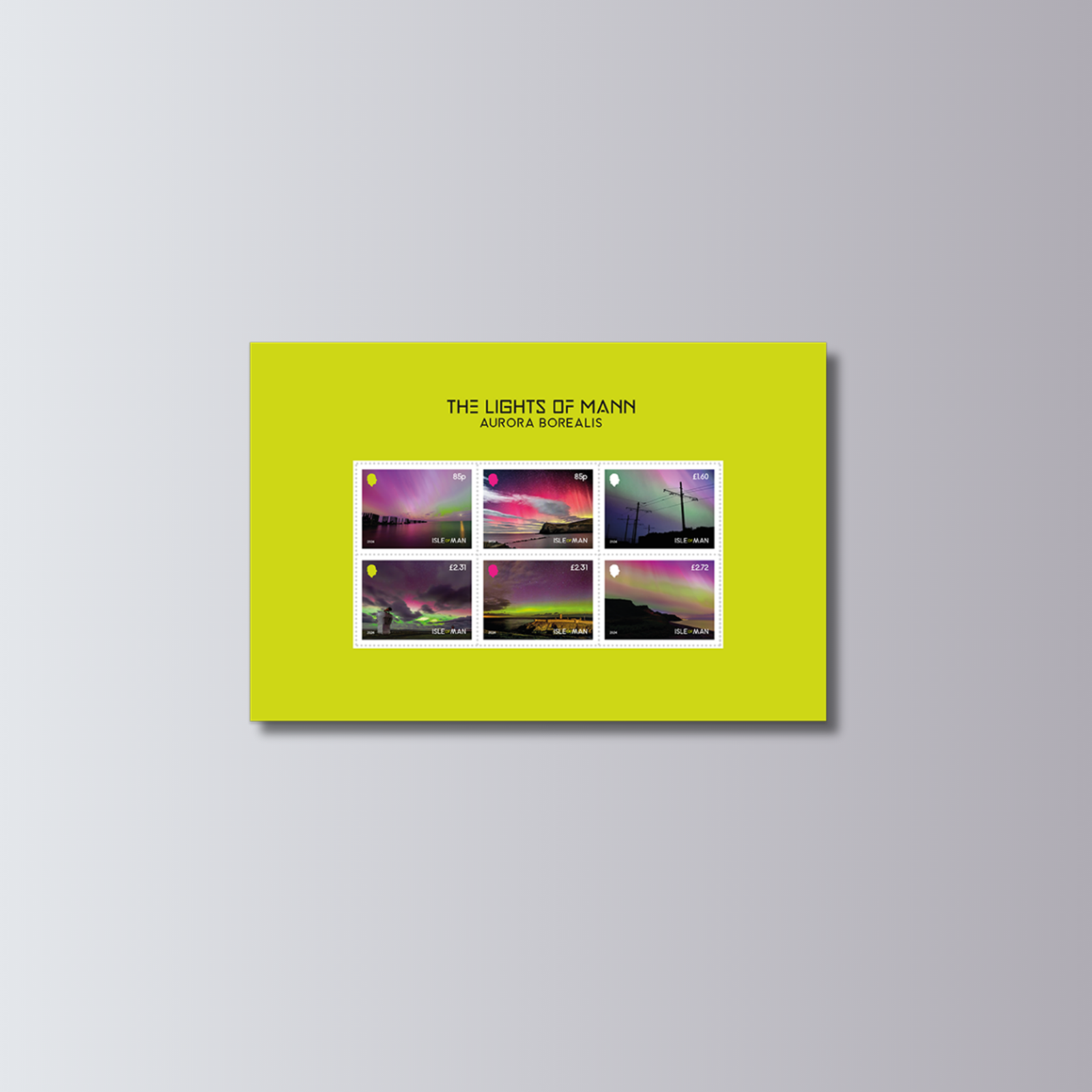 The Lights of Mann - Aurora Borealis Booklet Pane