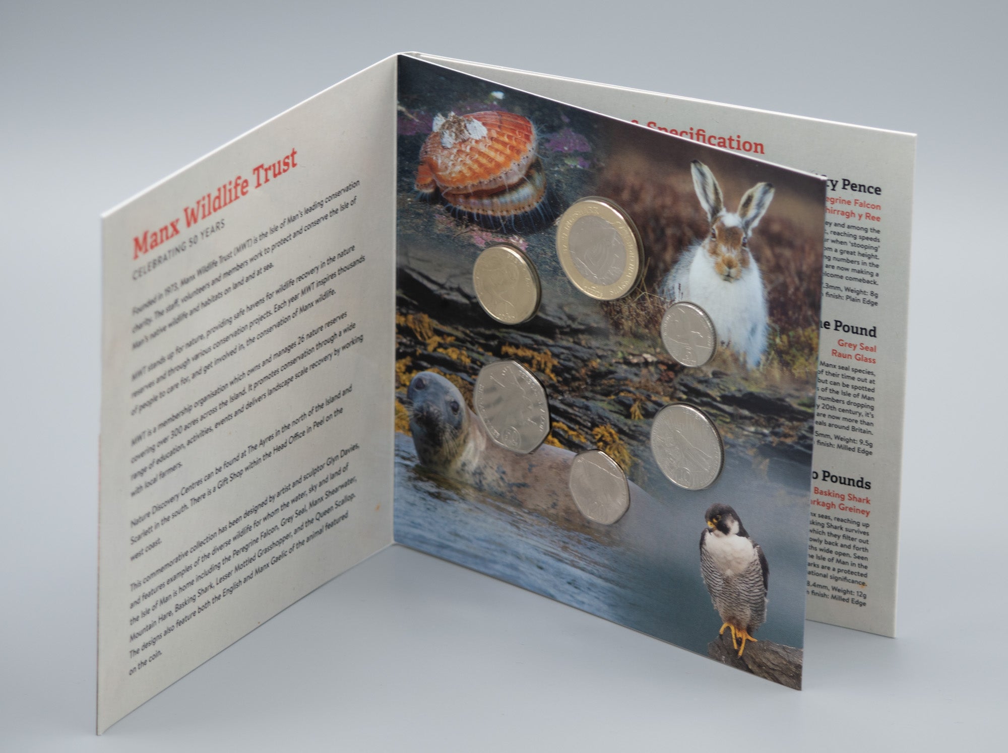 The 2023 Manx Wildlife Trust 50th Anniversary Coin Collection