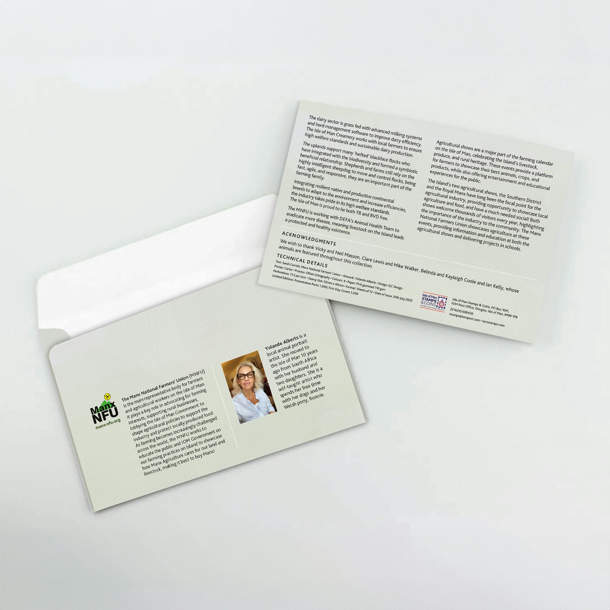 Manx Farm Animals First Day Cover