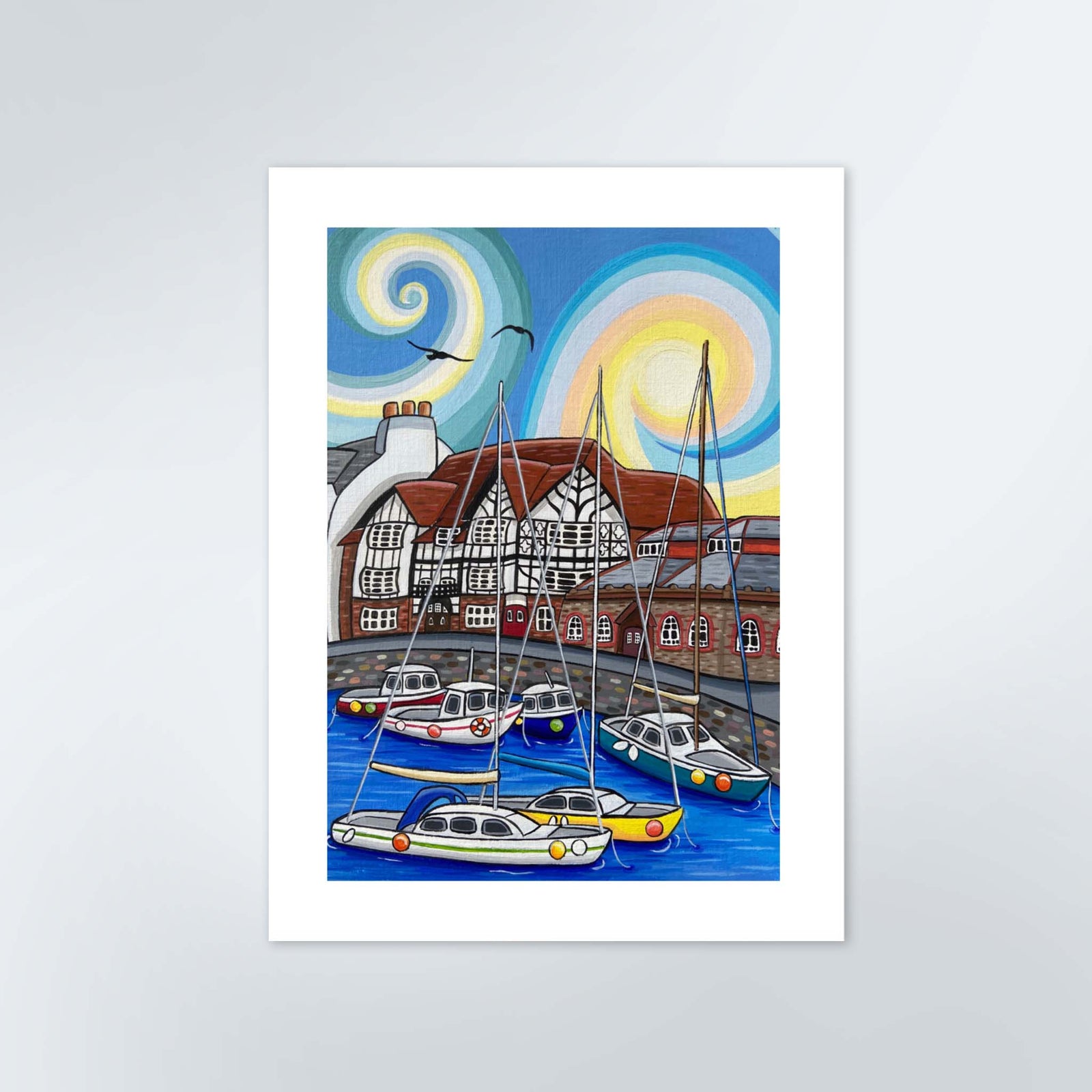 Island Harbours Douglas Signed Print