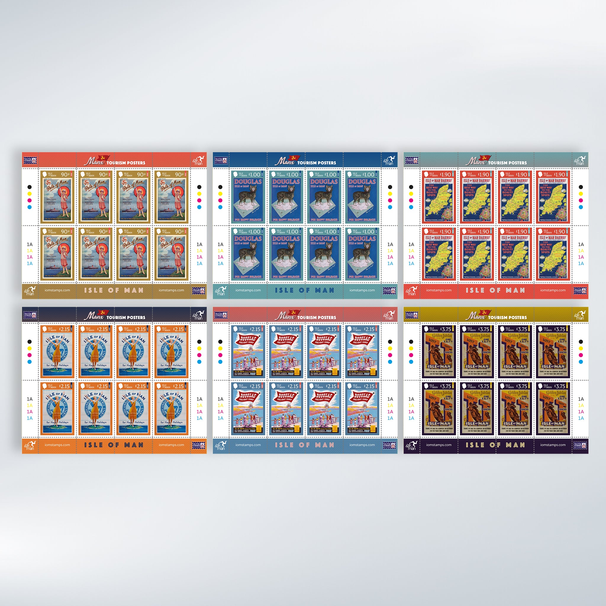 Manx Tourism Posters Sheet Set