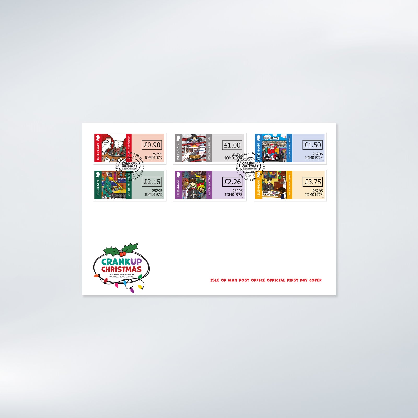 Crank Up Christmas Self-Adhesive Set First Day Cover