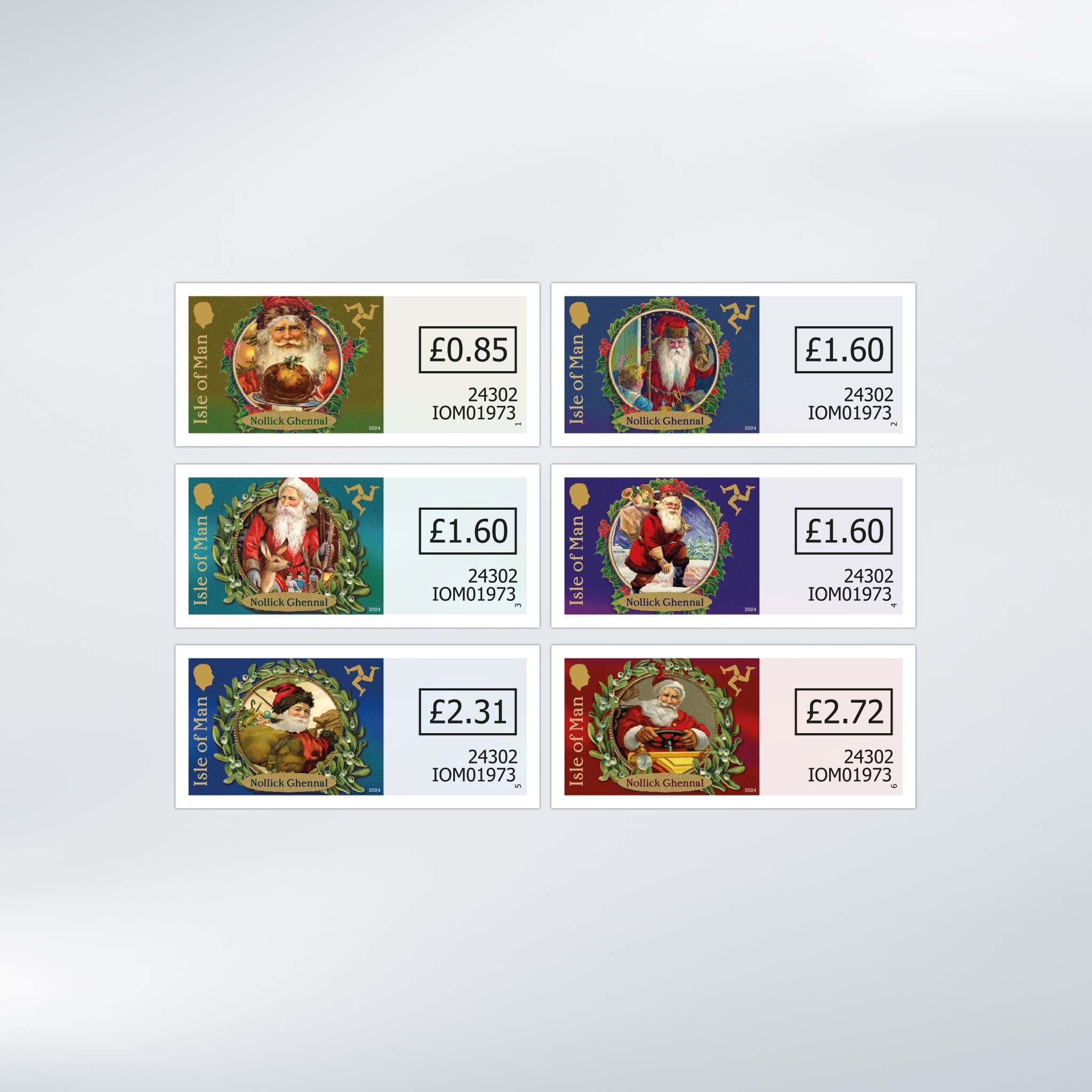 Father Christmas Self Adhesive Set