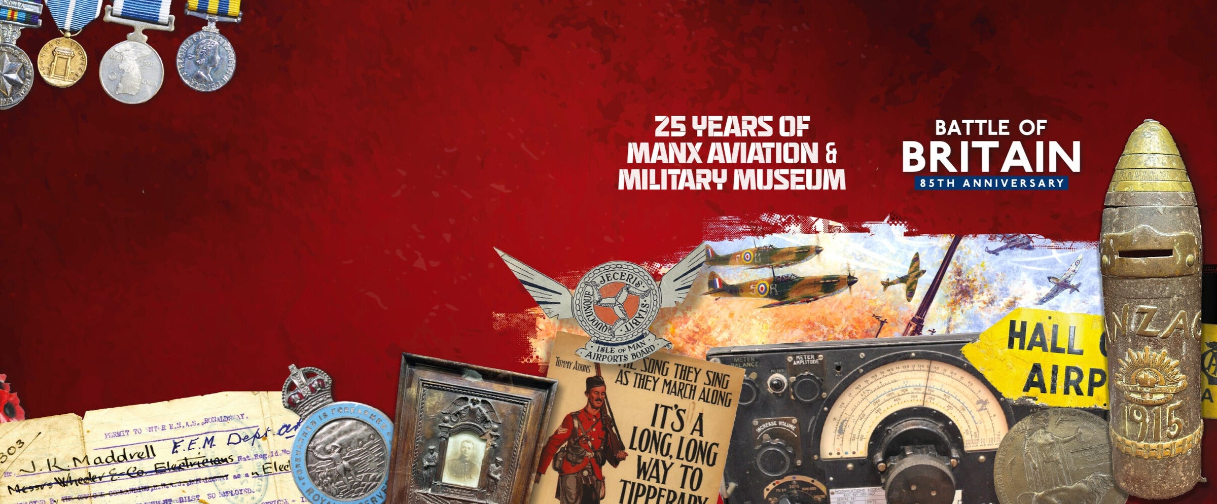 Battle of Britain and Manx Aviation Military Museum Anniversaries marked through new Stamp Collection