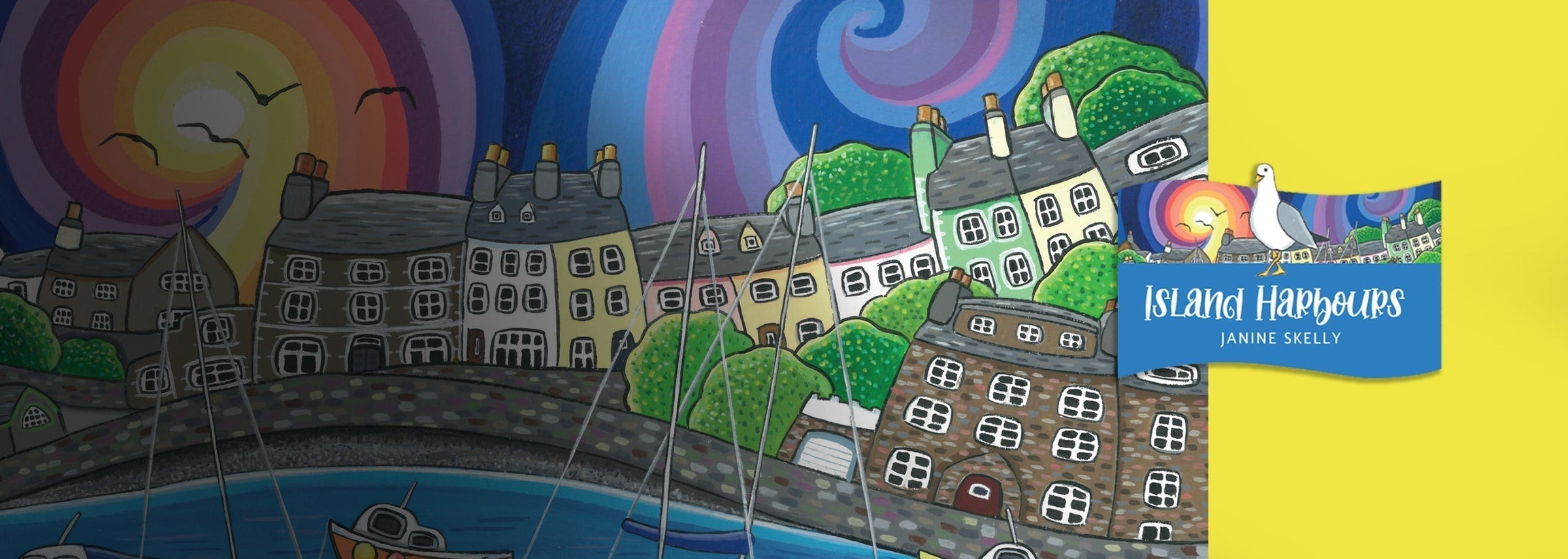 Manx Harbours brought to life on stamps by local artist Janine Skelly