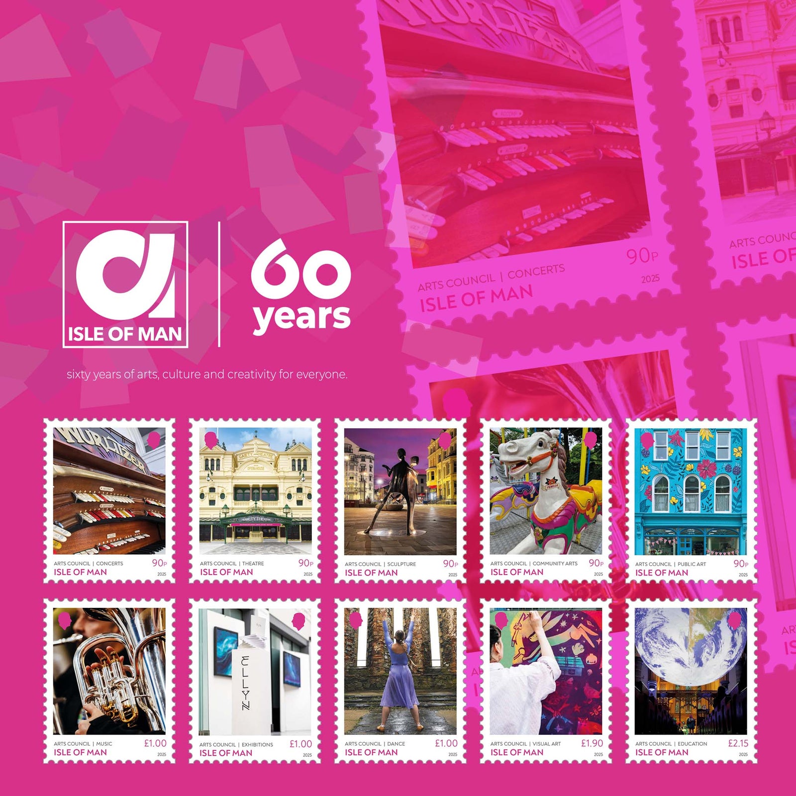 Collection Header for the Isle Of Man Arts Council 60th Anniversary Collection 
