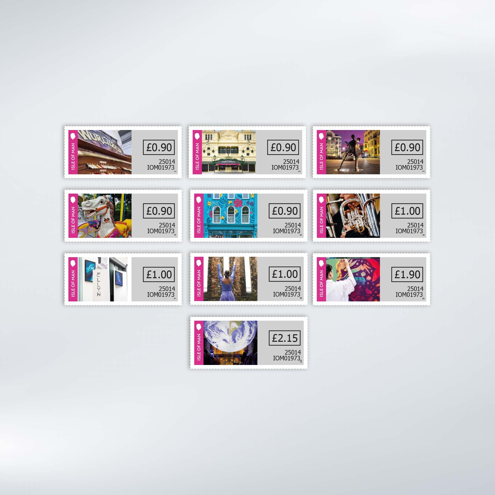 Isle of Man Arts Council 60th Anniversary - Self-Adhesive Set