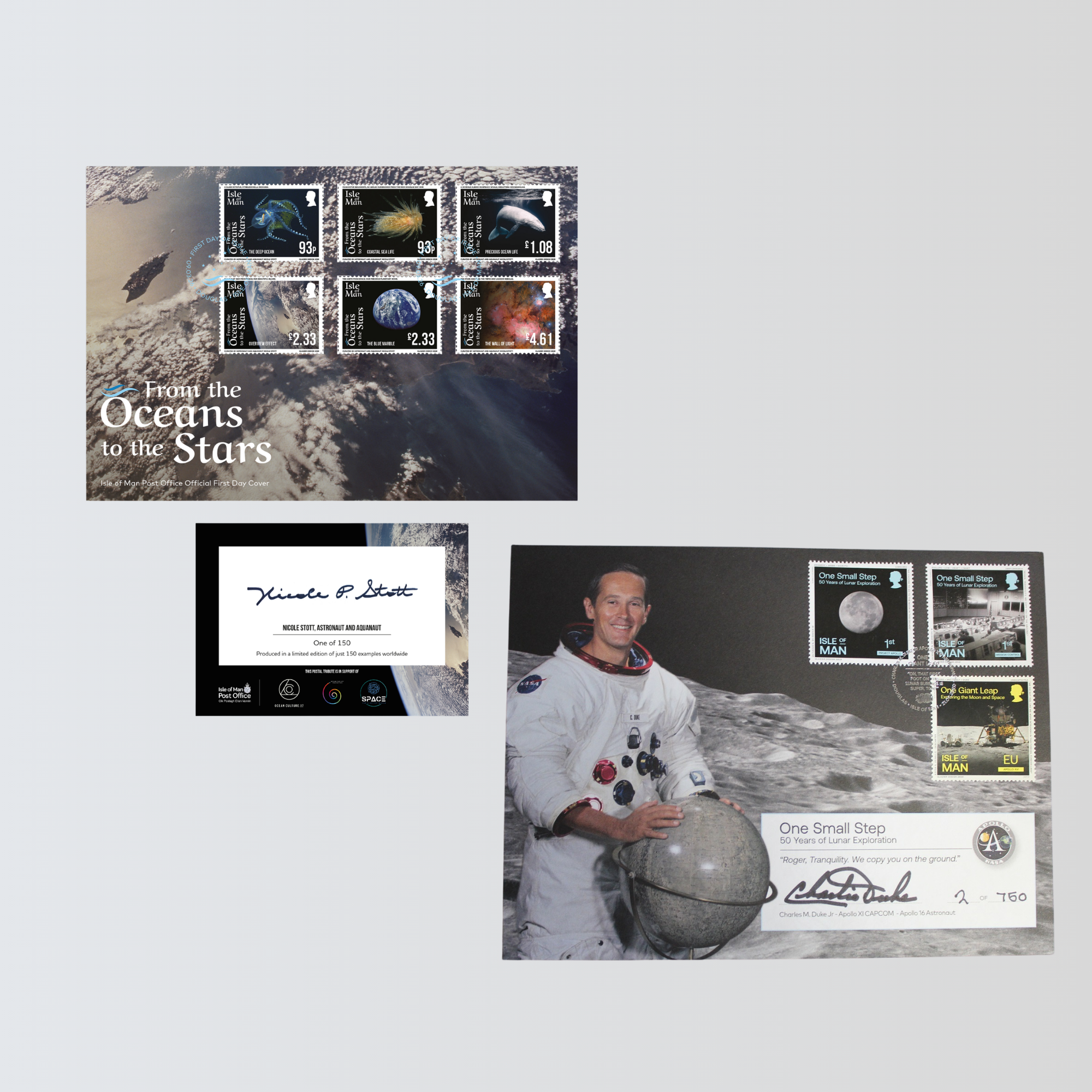 Nicole Stott and Charles Duke Signed Collection