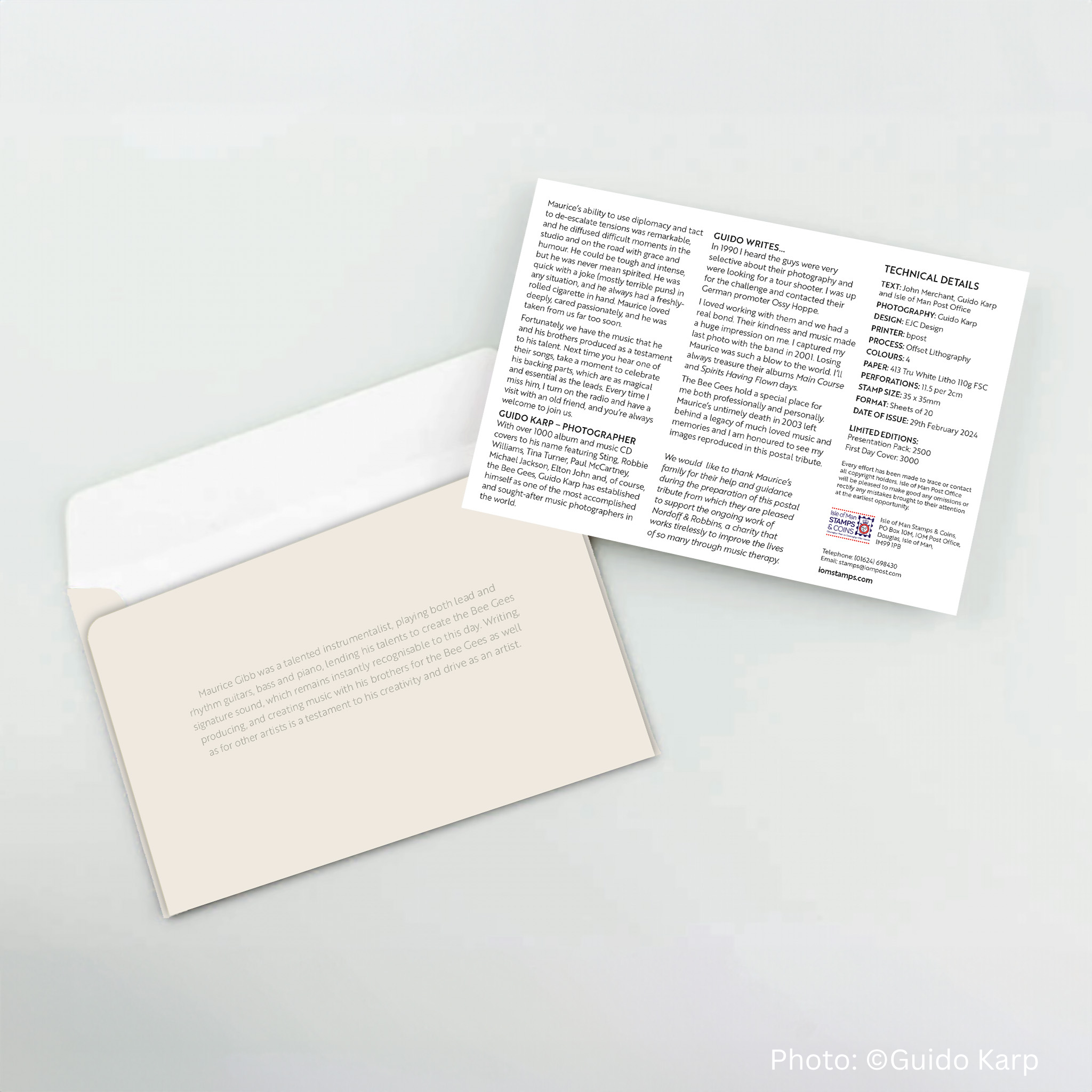 Maurice Gibb CBE First Day Cover