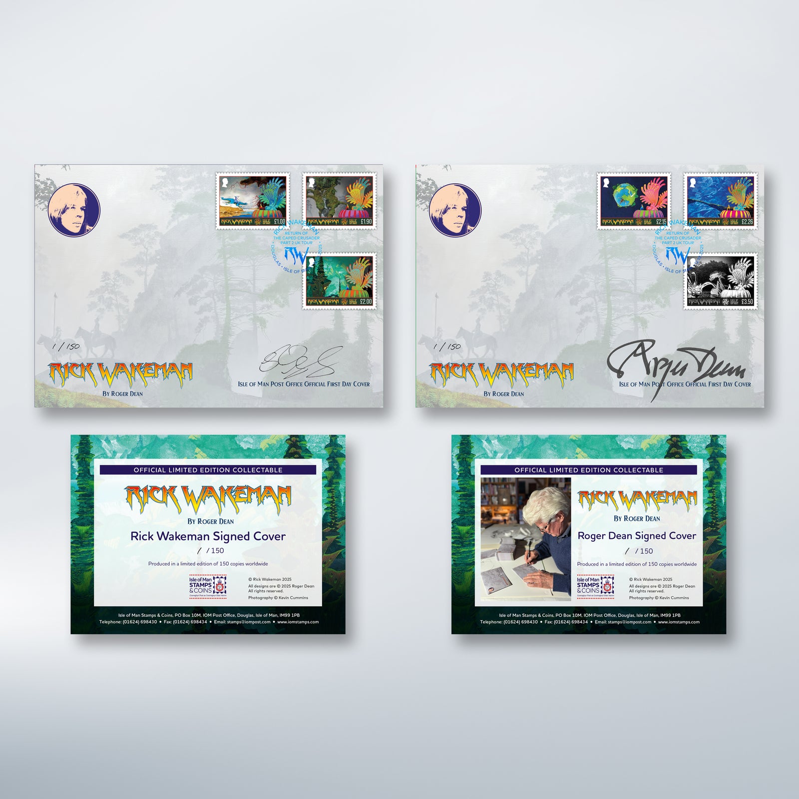 Rick Wakeman and Roger Dean Limited Edition Signed Covers