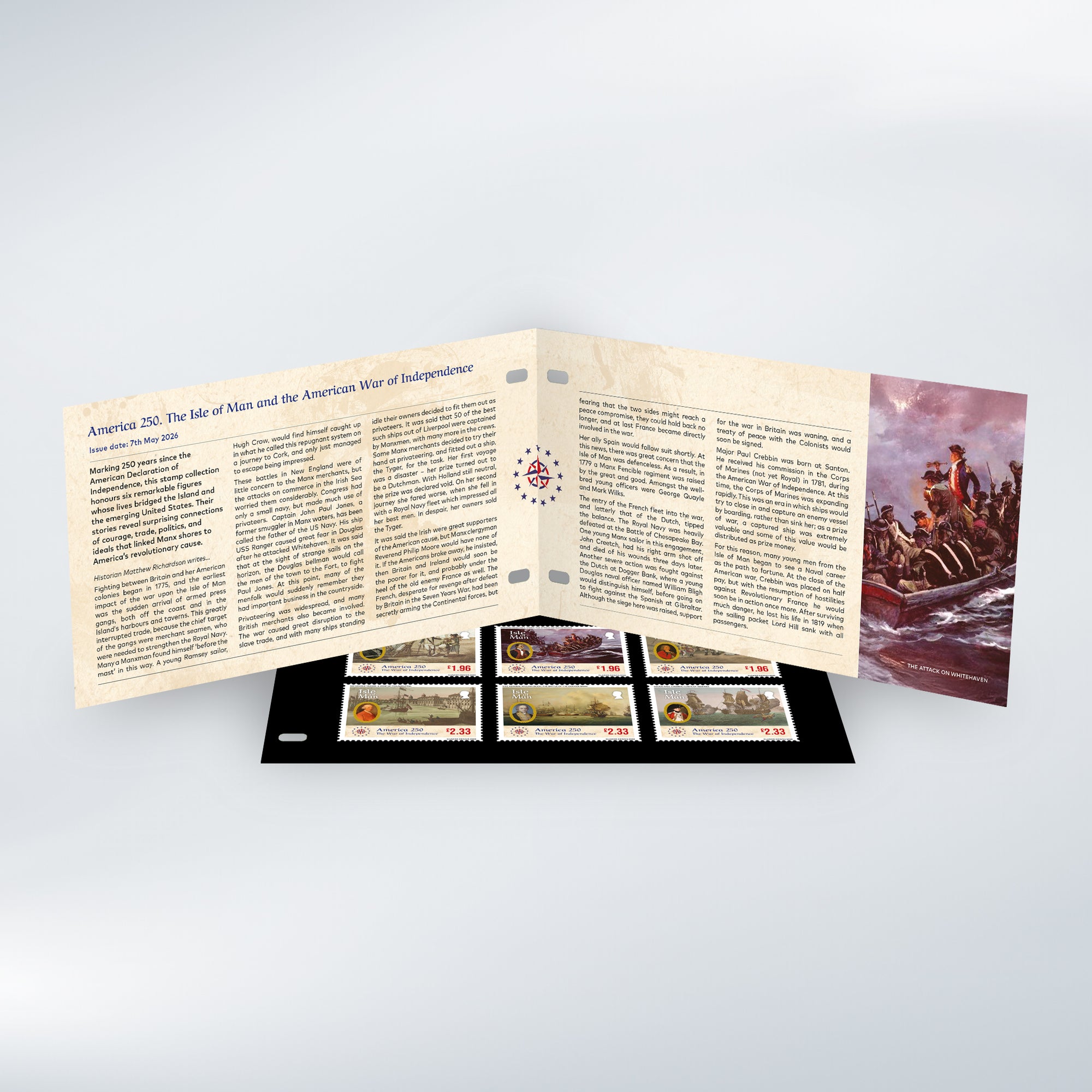 America 250! - The Isle of Man and the American War of Independence Presentation Pack