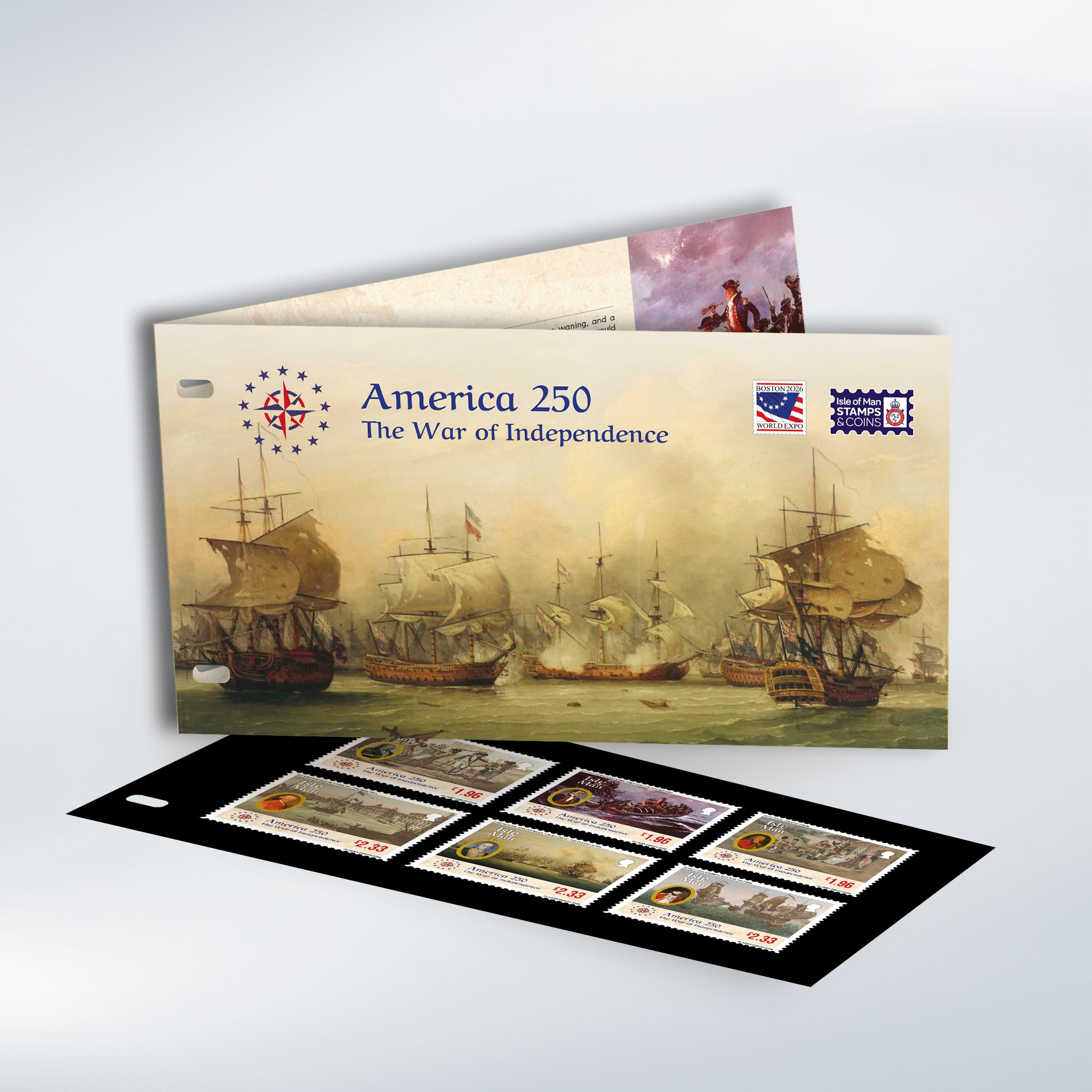 America 250! - The Isle of Man and the American War of Independence Presentation Pack