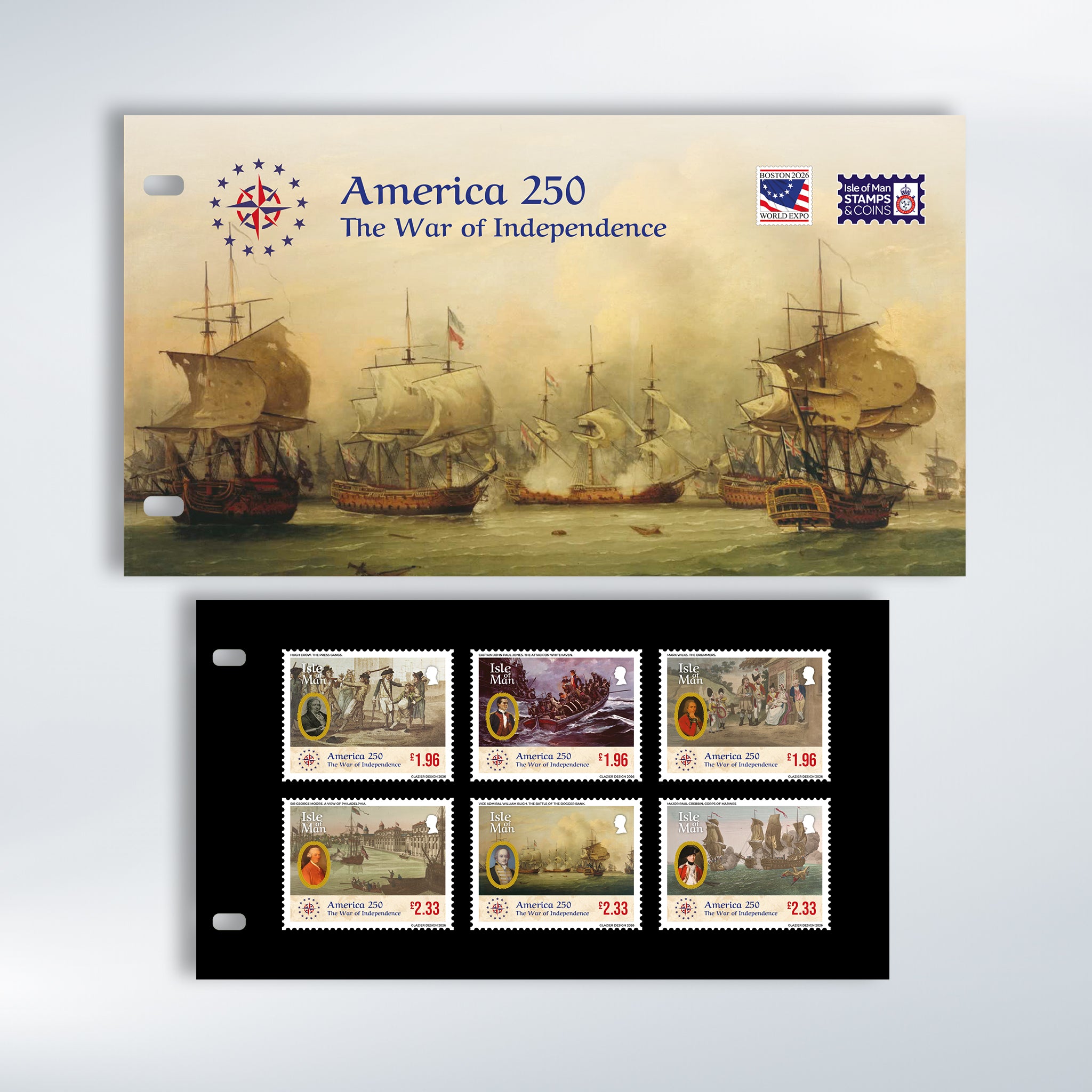 America 250! - The Isle of Man and the American War of Independence Presentation Pack
