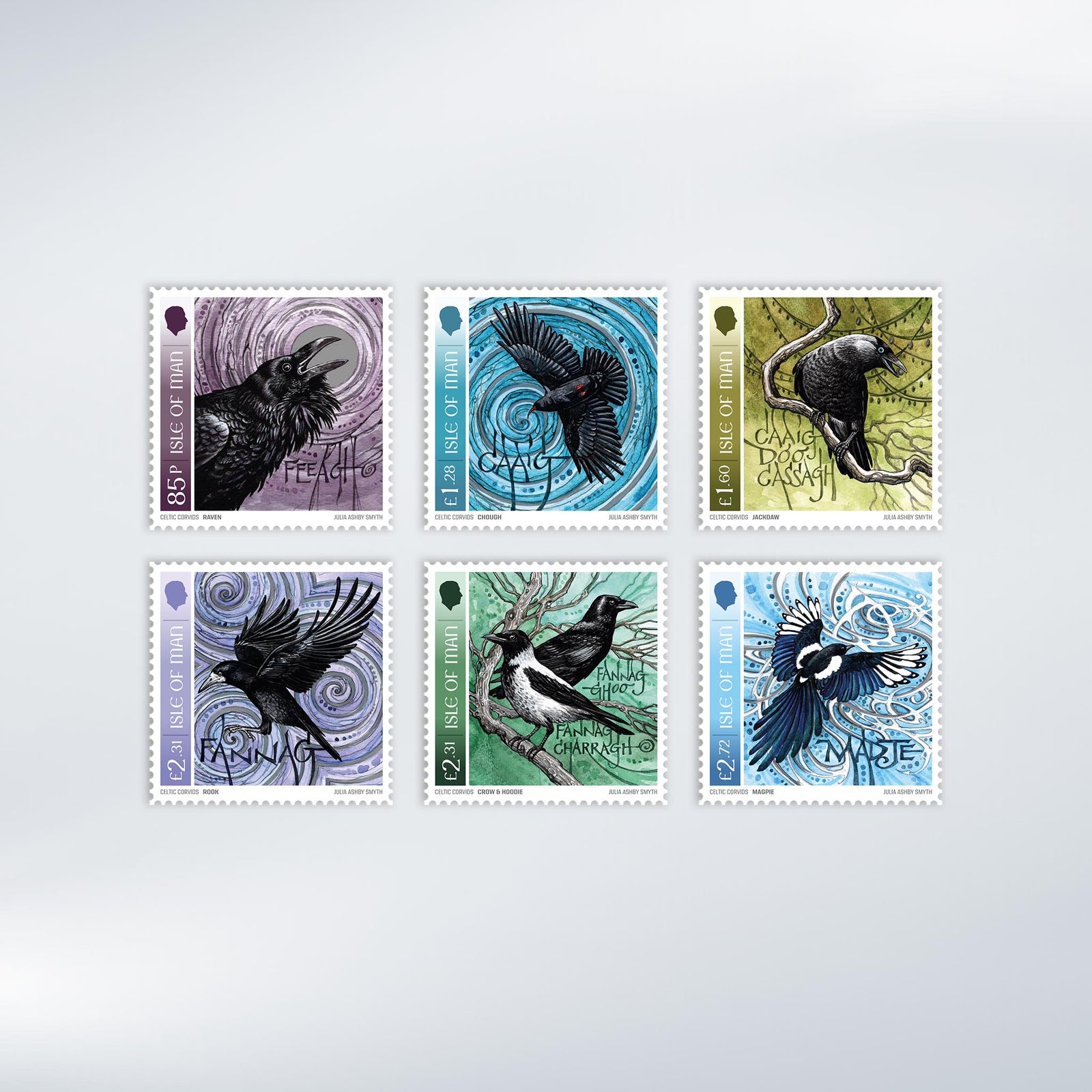 Celtic Corvids Set & Sheet Set