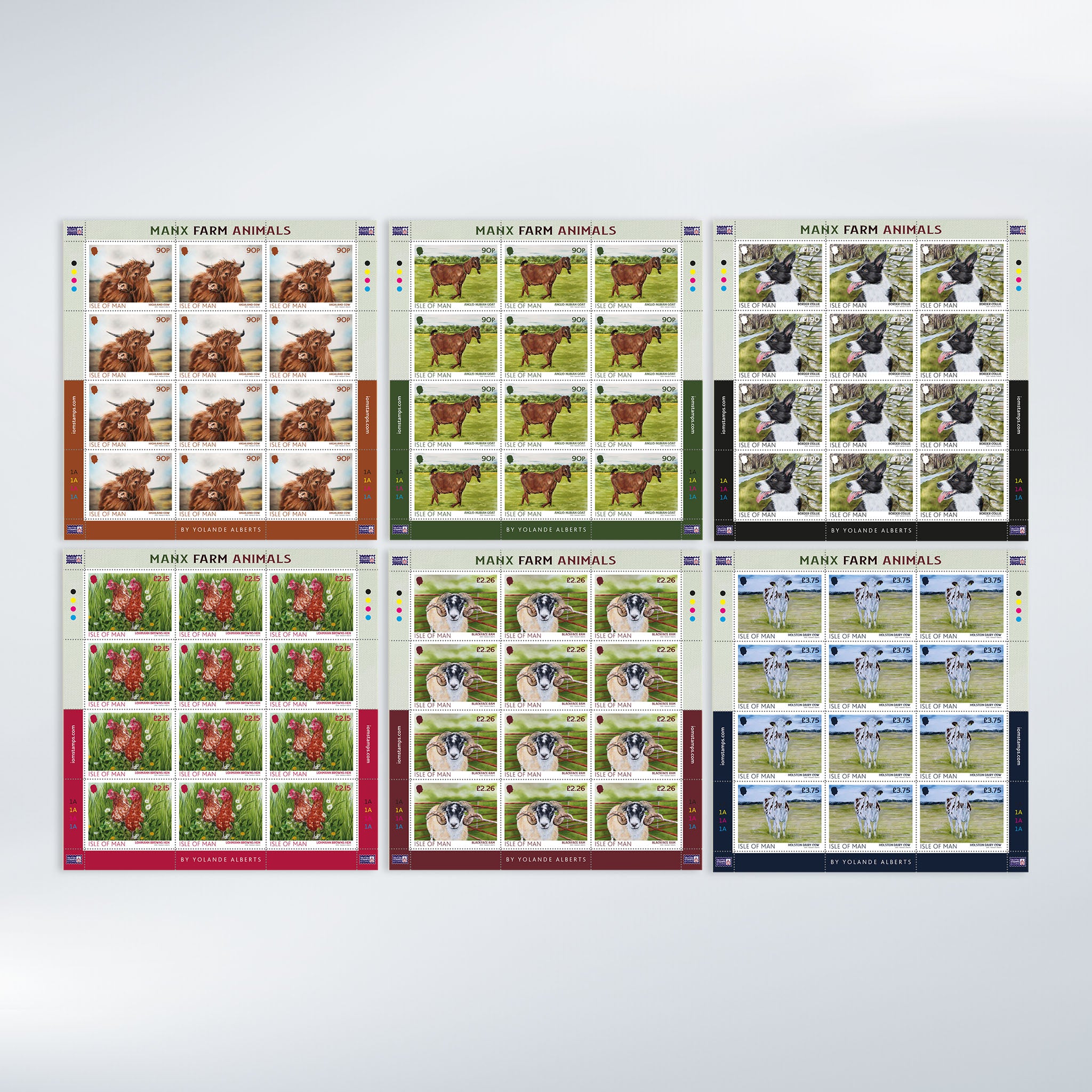 Manx Farm Animals Sheet Set