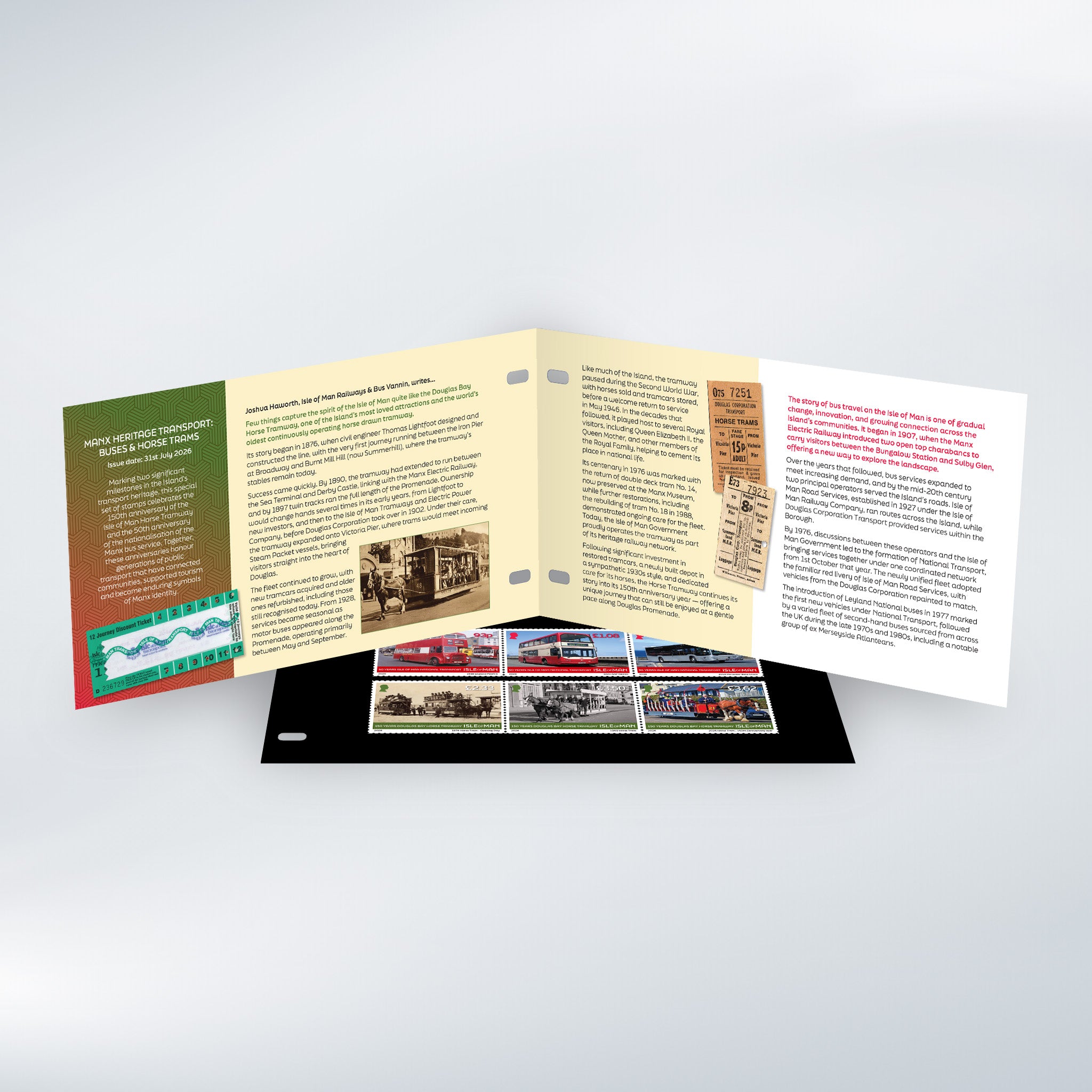 Manx Heritage Transport: Buses & Horse Trams Presentation Pack