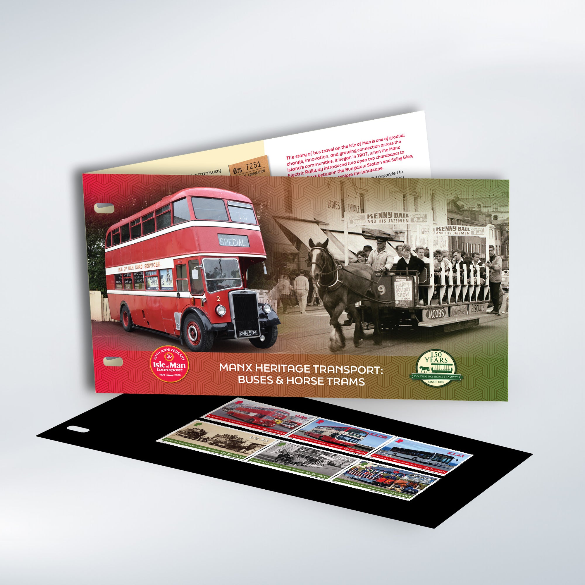 Manx Heritage Transport: Buses & Horse Trams Presentation Pack