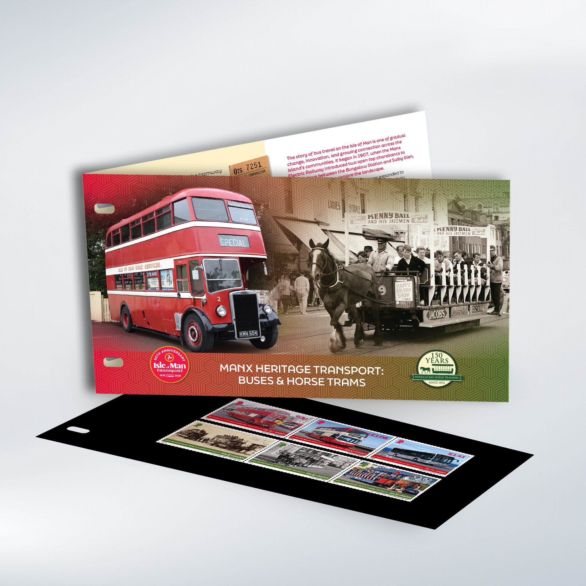 Manx Heritage Transport: Buses & Horse Trams Presentation Pack