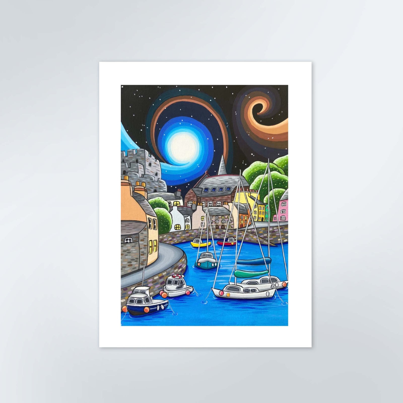 Island Harbours Castletown Signed Print