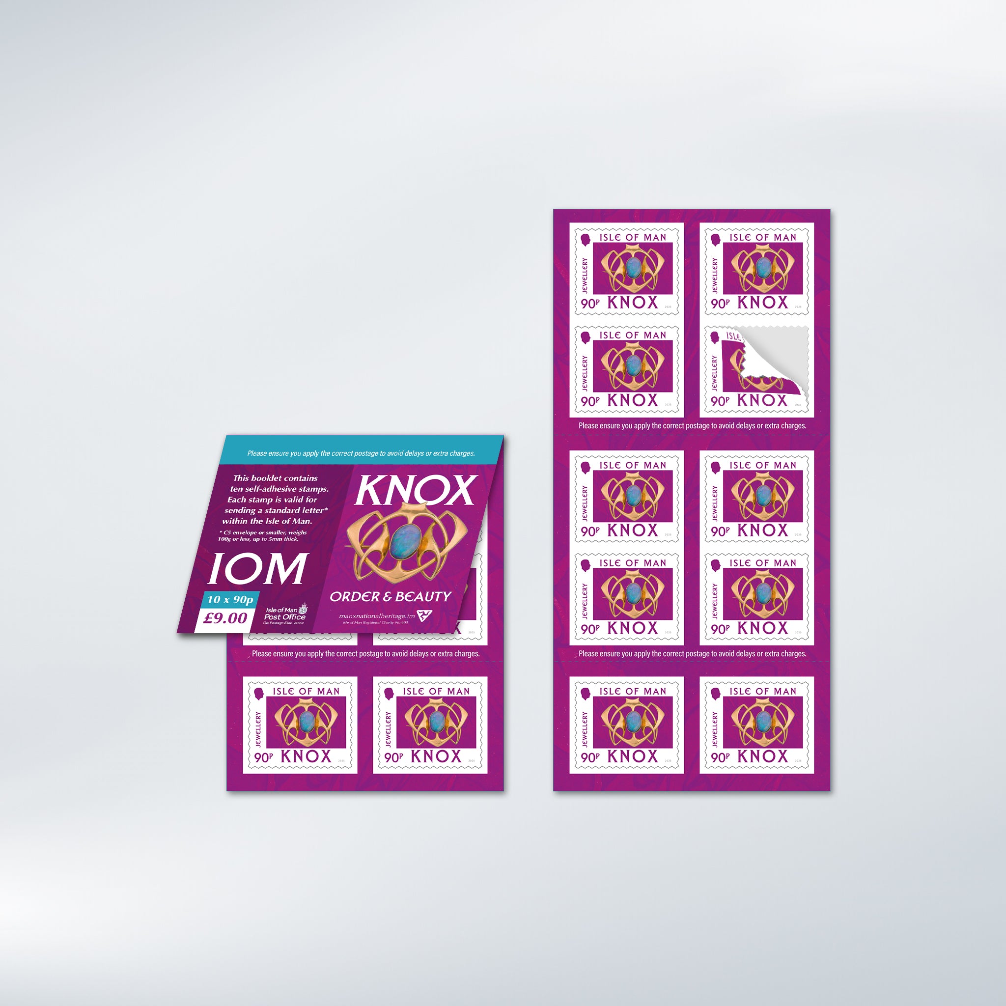 Archibald Knox: Order & Beauty IOM Postal Booklet