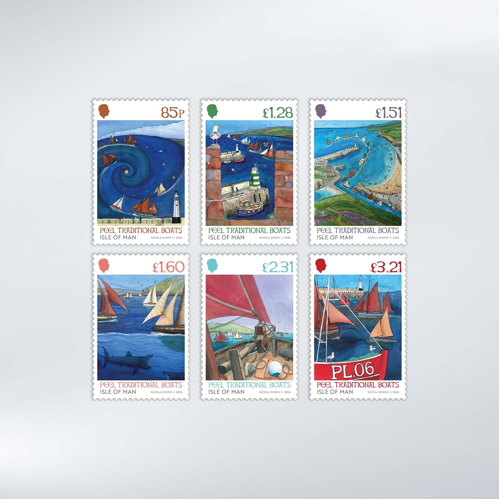 Peel Traditional Boats Set & Sheet Set