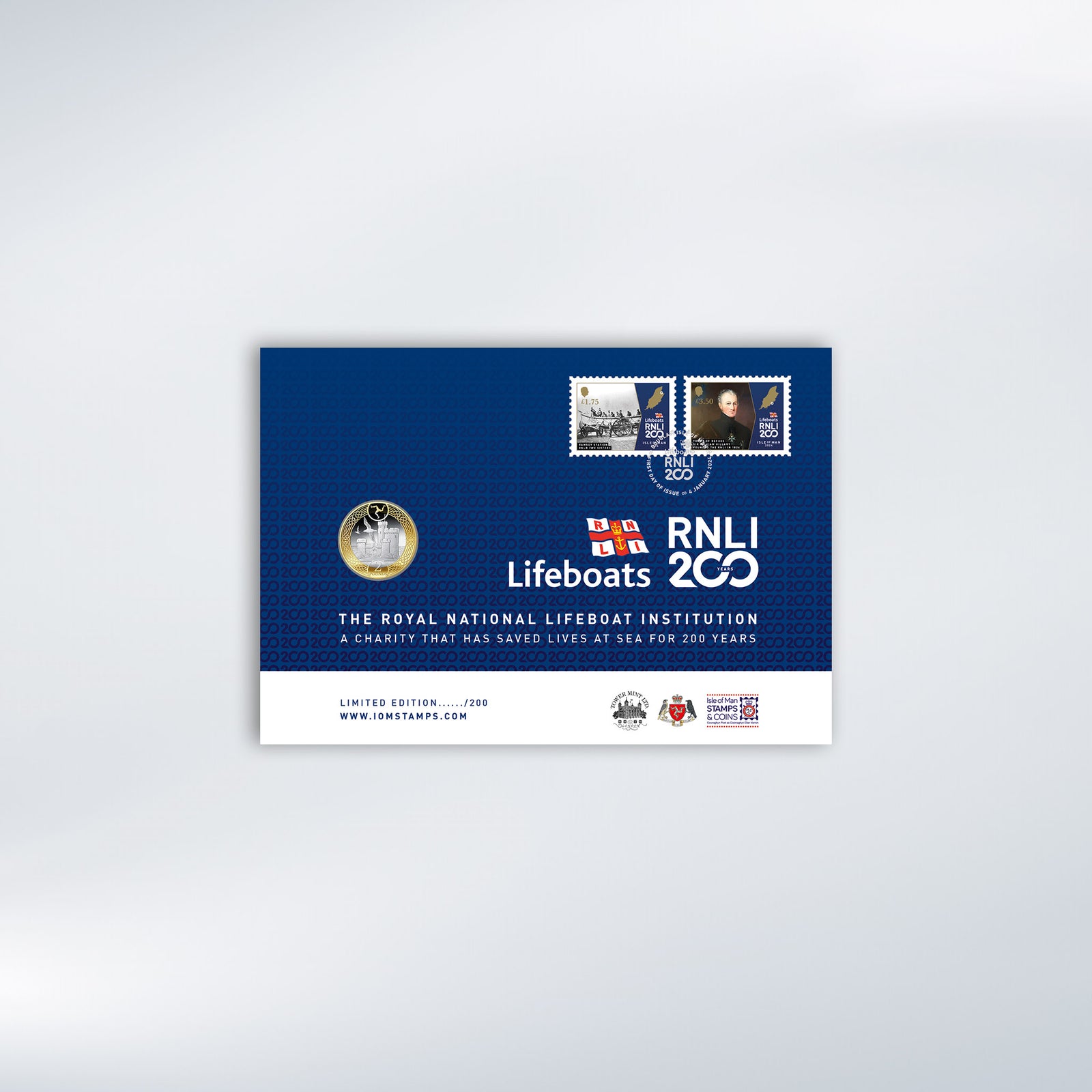 RNLI 200 Limited Edition Stamp and Coin Pack