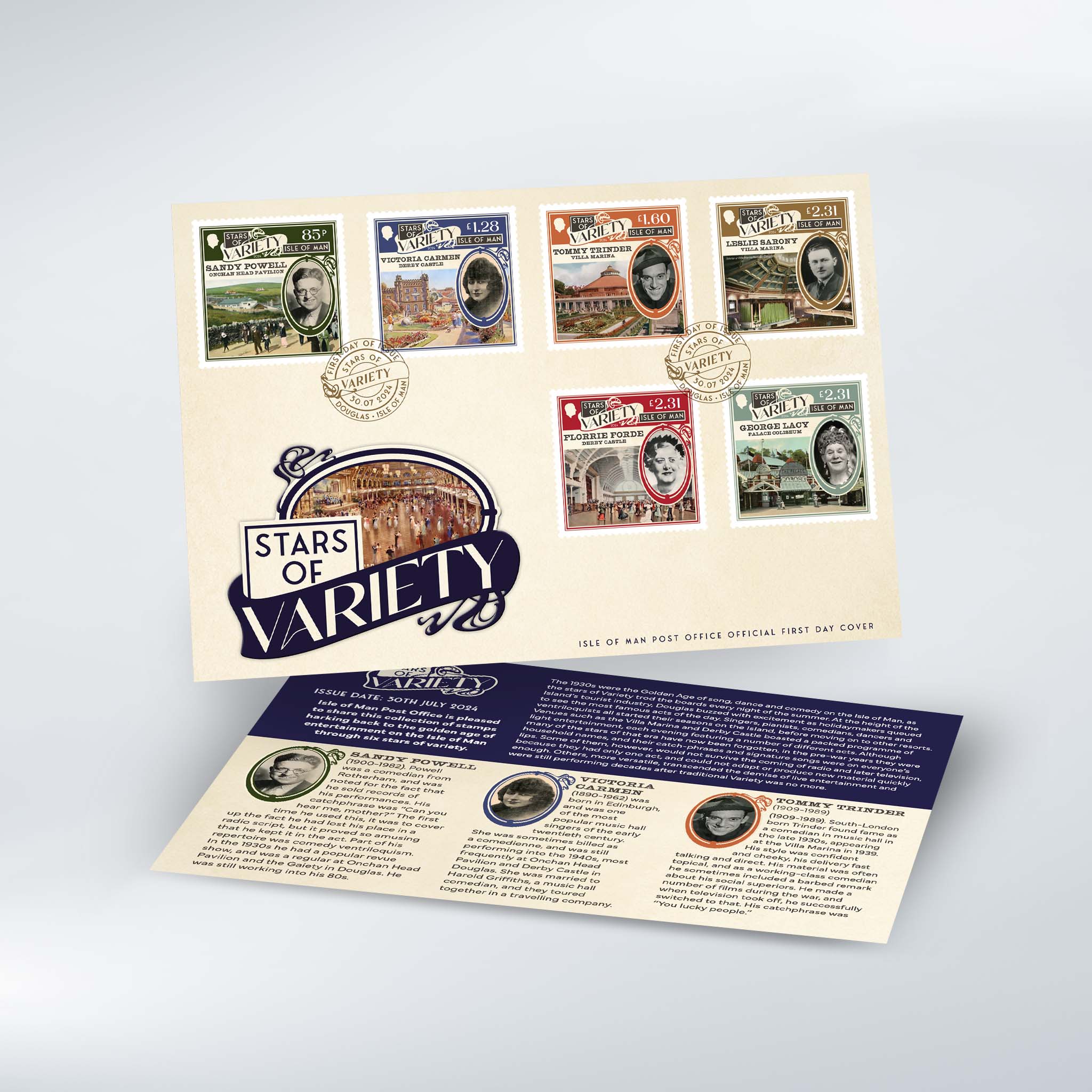Stars of Variety First Day Cover