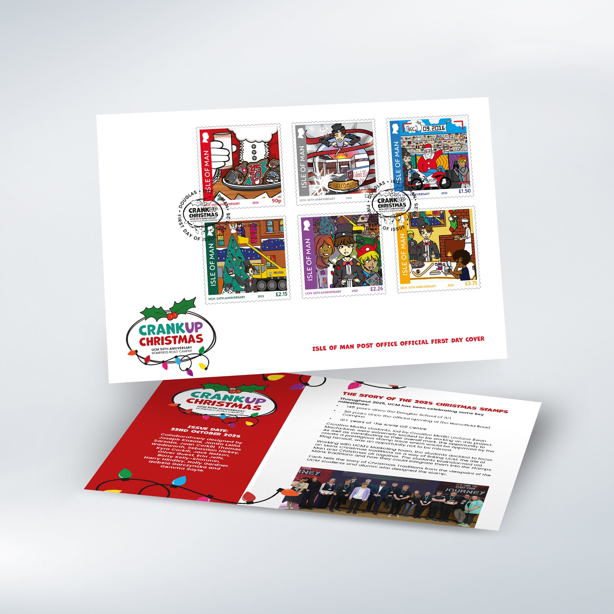 Crank Up Christmas First Day Cover