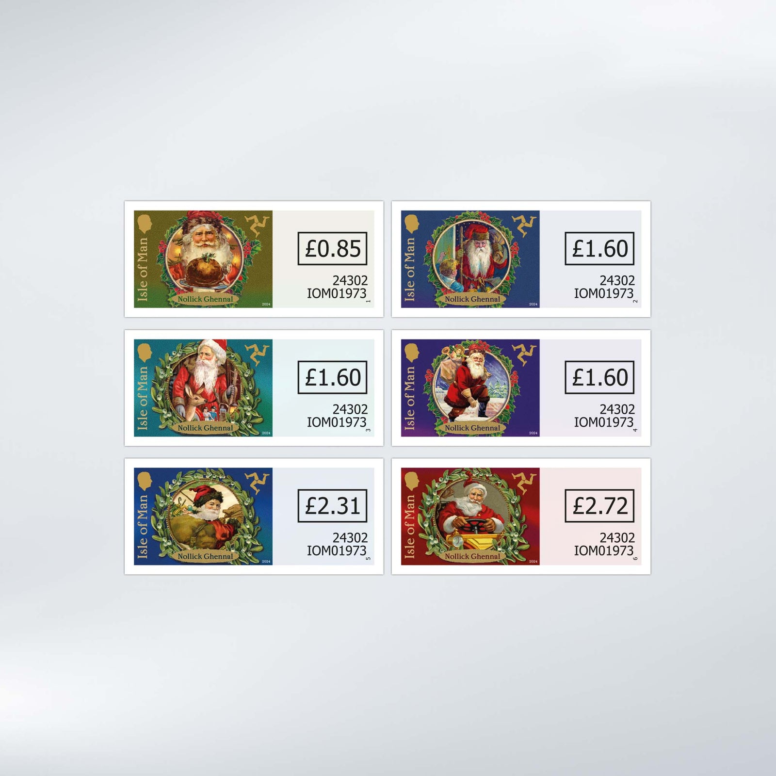 Father Christmas Self Adhesive Set